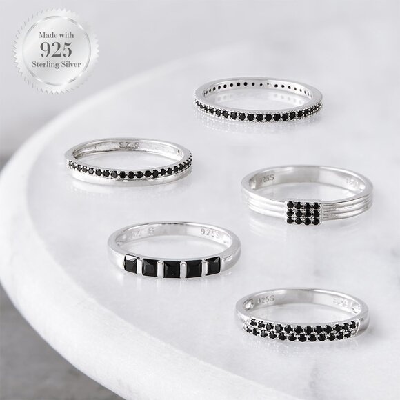 Charmed Aroma Onyx ring - 925 Sterling Silver Size 6 - Picture 2 of 3